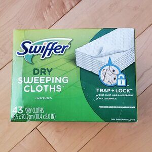 Swiffer Dry Sweeping Cloths Unscented 43 dry cloths New